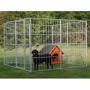 Dancover Außengehege für Hunde, 2,4x1,2x1,8m, Stahl, 2,88m²