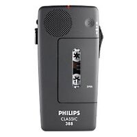 Philips Diktiergerät mit Kassette Pocket Memo LFH388 Schwarz