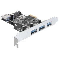 DELOCK 89301 - PCI Express Card 3 x extern + 1 x intern USB 3.0