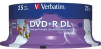 Verbatim DVD+R8,5 VER25P - Verbatim DVD+R 8,5GB, 25-er, DoubleLayer, Print