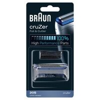 Braun 20S Kombipack passend für cruZer (2000 Series) (Blau, Silber)