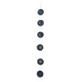 Kave Home - Astrea Girlande Mondphasen blauer Hintergrund