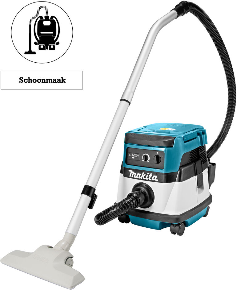 Makita DVC860LZ Akku Hybrid Staubsauger 2 x 18 Volt Ohne Akku und Ladegerät