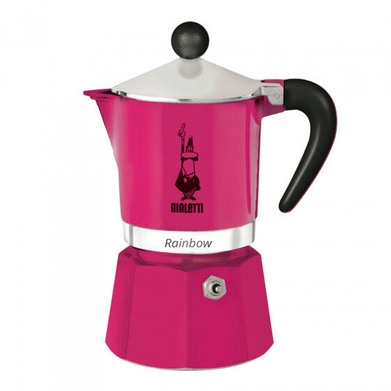 Espressokocher Bialetti „Moka Rainbow 3-cup Fucsia“