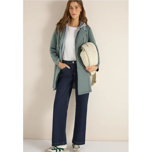 Cecil / Mantel mit Sweat-Inlay - kelp green / Grün / 93% Polyester/7% Elasthan / XXL L M S XL XS