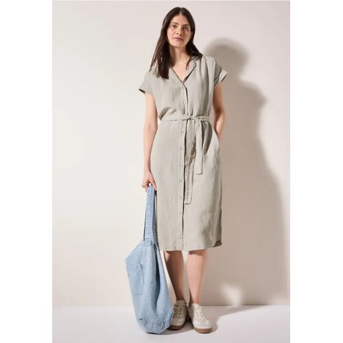 Cecil / Leinenmix-Blusenkleid - pumice beige / Beige / 55% Leinen/45% Viskose / L S XS XXL M XL