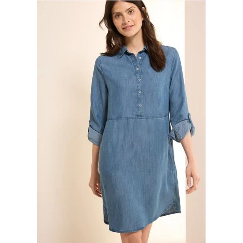 Cecil / Lyocell Kleid - mid blue wash / Blau / 100% Tencel™ Lyocell / XXL S XL L M