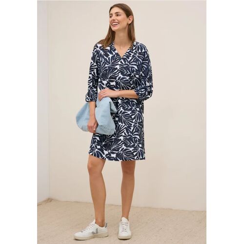 Cecil / Gemustertes Sommerkleid - urban dark blue / Blau / 88% Viskose/12% Polyamide / L S XL XXL XS M