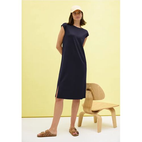 Cecil / Jersey-Kleid in Unifarbe - urban dark blue / Blau / 70% Viskose/27% Nylon/3% Elasthan / XL XXL S XS M