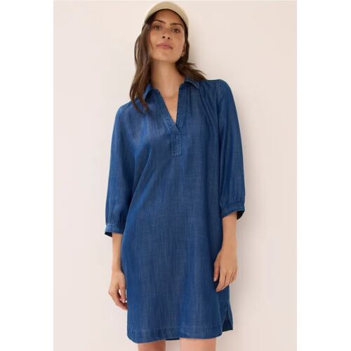 Cecil / Softes Lyocell-Kleid - mid blue wash / Blau / 100% Lyocell / XS L M S XL