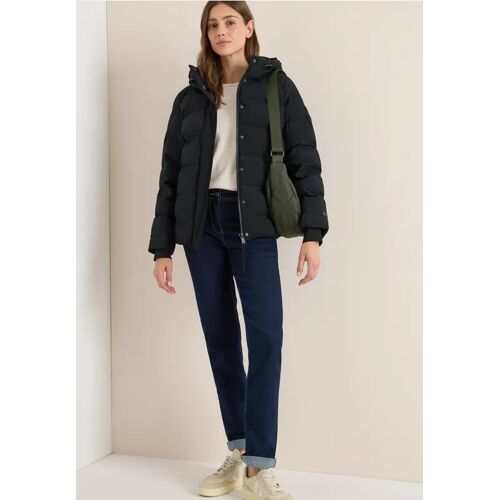 Cecil / Sportive Jacke mit Kapuze - Black / Schwarz / 100% Polyester / S XS M L XL XXL