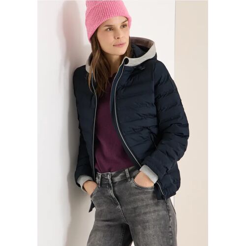 Cecil / Jacke in Welded-Optik - blue navy / Blau / 100% Polyester / L XL S XXL XS M
