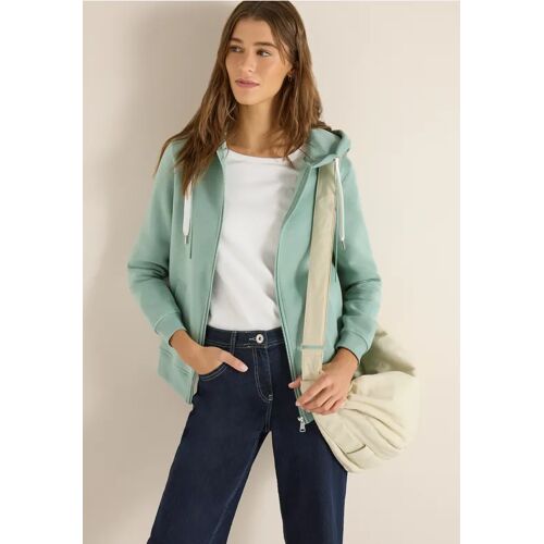 Cecil / Hoodie Jacke - smoke salvia / Grün / 54% Polyester/46% Baumwolle / M XS S XL XXL L