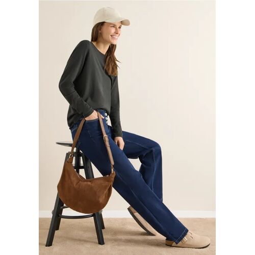 Cecil / Basic Pullover - raw khaki / Grün / 60% Baumwolle/40% Viskose / L M XS S XL