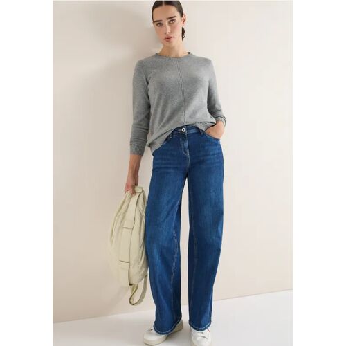 Cecil / Kuscheliger Pullover - sporty grey melange / Grau / 37% Baumwolle/34% Polyacrylic/26% Polyester/3% Elasthan / XL S L XXL M