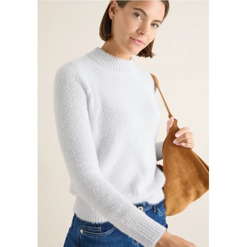 Cecil / Jacquard Pullover - luna grey melange / Grau / 80% Polyester/20% Baumwolle / S XXL XL L M