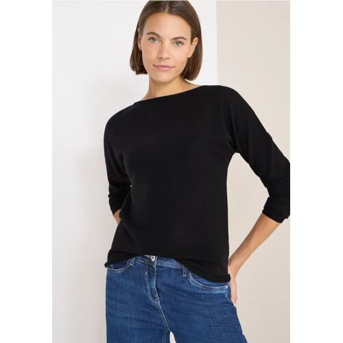Cecil / Pullover mit Glitzereffekt - Black / Schwarz / 41% Polyester/23% Polyacrylic/21% Baumwolle/15% Nylon / XS M S XL L