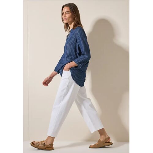 Cecil / Lyocell-Jeansbluse - mid blue wash / Blau / 100% Lyocell / XXL XL M S L XS