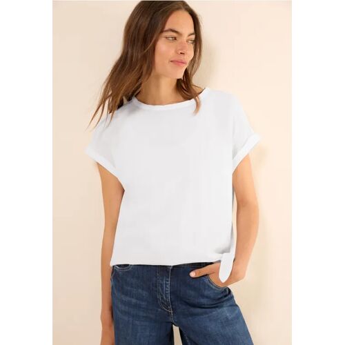 Cecil / Leinenmix Bluse mit Knoten - White / Weiß / 55% Leinen/45% Viskose / M XS L XXL XL S