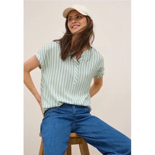 Cecil / Gestreiftes Blusenshirt - vanilla white / Weiß / 100% Viskose / L S M XS XL XXL