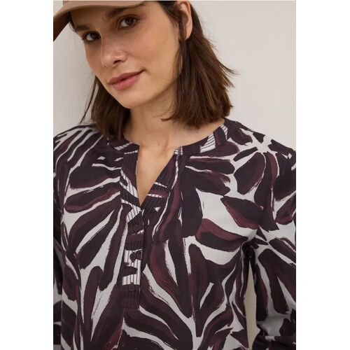 Cecil / Gemusterte Tunika - mulberry red / Rot / 100% Baumwolle / XL M XS L S