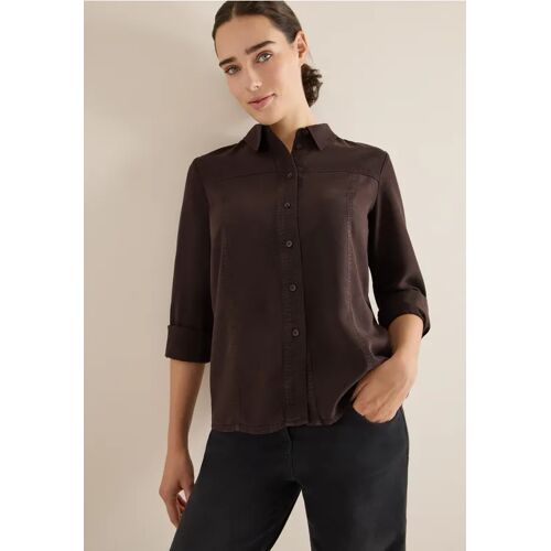 Cecil / Colored Lyocell Hemdbluse - tartufo brown / Braun / 100% Lyocell / L S XS M XXL XL