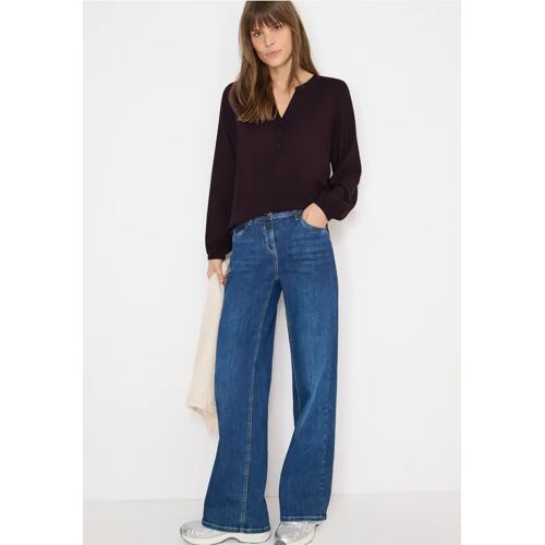 Cecil / Bluse in Unifarbe - eggplant red / Rot / 100% Livaeco™ Viscose / XXL S XS M