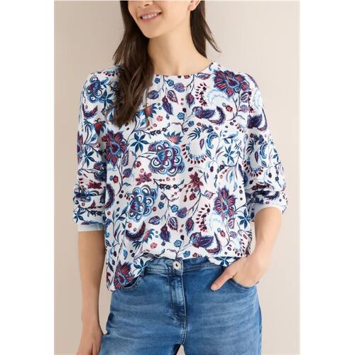 Cecil / Gemusterte Bluse - light alabaster white / Weiß / 100% Viskose / S 3XL L XXL XL M