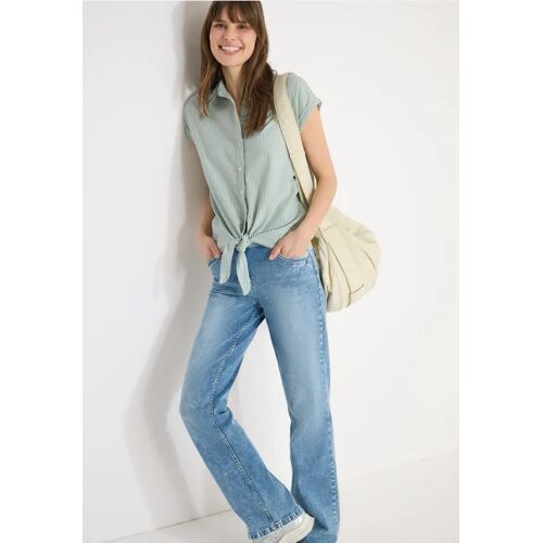 Cecil / Bluse in Seersucker Qualität - smoke salvia / Grün / 75% Baumwolle/25% Modal / XL S 3XL M XXL XS L