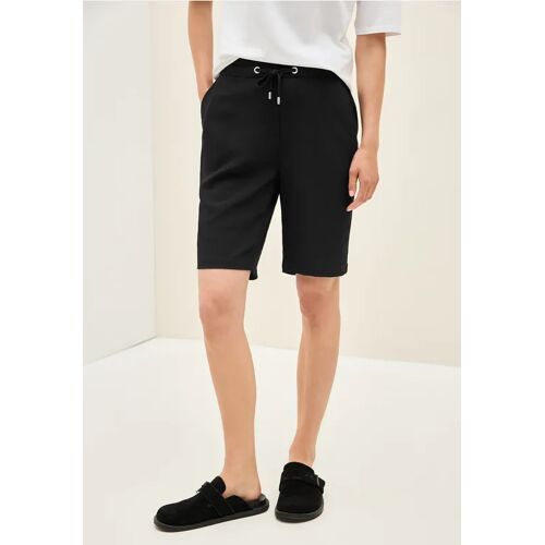 Cecil / Shorts mit Struktur - Black / Schwarz / 70% Viskose/30% Polyester / L XL XS M S XXL