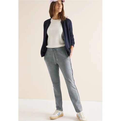 Cecil / Hose mit Gallonstreifen - urban dark blue / Blau / 53% Polyester/37% Viskose/10% Elasthan / XXL S XS L XL XXXL M