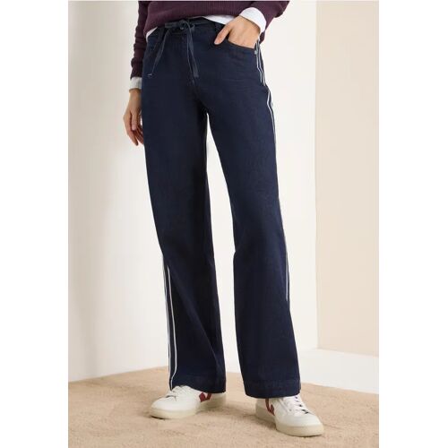 Cecil / Jeans mit Gallonstreifen - rinsed wash / Blau / 98% Baumwolle/2% Elasthan / 27 36 27 34 33 28 30 33 31 25 26 31 36 30 28 25 26 32 29 32 29 34