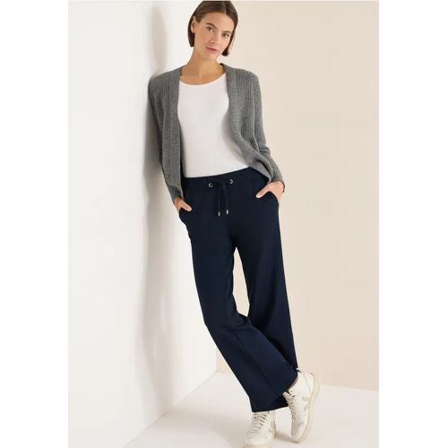 Cecil / Wide Leg Hose - universal blue / Blau / 56% Viskose/17% Polyamide/17% Polyester/10% Elasthan / S XXL L M XS XL