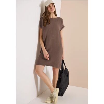 Cecil / Musselin Kleid mit Kurzarm - urban taupe / Beige / 100% Baumwolle / M L XL XS XXL 3XL Cecil / Musselin Kleid mit Kurzarm - urban taupe / Beige / 100% Baumwolle / M L XL XS XXL 3XL