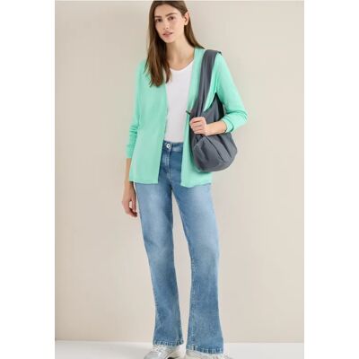 Cecil / Basic Cardigan in offener Passform - jelly mint / Grün / 60% Baumwolle/40% Viskose / XXL L 3XL M XS XL S Cecil / Basic Cardigan in offener Passform - jelly mint / Grün / 60% Baumwolle/40% Viskose / XXL L 3XL M XS XL S