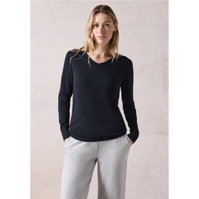 Cecil / Pullover - universal blue / Blau / 60% Baumwolle/40% Viskose / XS M XXL S Cecil / Pullover - universal blue / Blau / 60% Baumwolle/40% Viskose / XS M XXL S