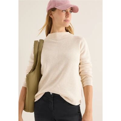 Cecil / Strukturmix Pullover - oat milk beige melange / Beige / 100% Baumwolle / XXL M L XL Cecil / Strukturmix Pullover - oat milk beige melange / Beige / 100% Baumwolle / XXL M L XL