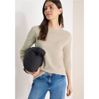 Cecil / Strukturpullover - egg beige melange / Beige / 60% Organic Cotton/40% Viskose / XL S M XXL L XS Cecil / Strukturpullover - egg beige melange / Beige / 60% Organic Cotton/40% Viskose / XL S M XXL L XS
