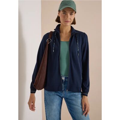 Cecil / Leichte Jacke mit Stehkragen und Zipper - urban dark blue / Blau / 72% Viskose/25% Polyester/3% Elasthan / L XXL XL M XS S Cecil / Leichte Jacke mit Stehkragen und Zipper - urban dark blue / Blau / 72% Viskose/25% Polyester/3% Elasthan / L XXL XL M XS S