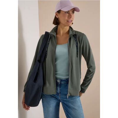 Cecil / Leichte Jacke mit Stehkragen und Zipper - dried olive green / Grün / 72% Viskose/25% Polyester/3% Elasthan / XL L XXL M S XS Cecil / Leichte Jacke mit Stehkragen und Zipper - dried olive green / Grün / 72% Viskose/25% Polyester/3% Elasthan / XL L XXL M S XS