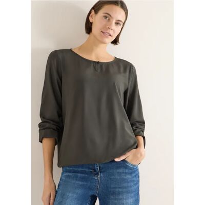 Cecil / Bluse in Unifarbe - raw khaki / Grün / 100% Viskose / S L XXL M XL XS Cecil / Bluse in Unifarbe - raw khaki / Grün / 100% Viskose / S L XXL M XL XS