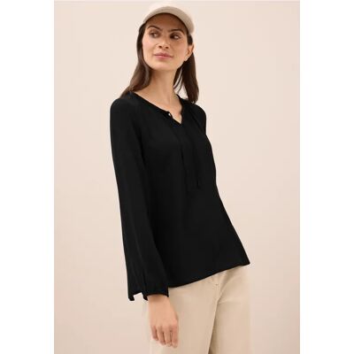 Cecil / Crepe Bluse - Black / Schwarz / 100% Viskose / XXL M XL S XS Cecil / Crepe Bluse - Black / Schwarz / 100% Viskose / XXL M XL S XS