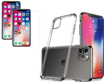 Groupon Goods Global GmbH Transparentes Case mit 2 Schutzfolien für iPhone im Modell und in der Farbe nach Wahl