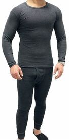 Groupon Goods Global GmbH Garcia Pescara 1x oder 2x Thermo-T-Shirt und/oder -Unterhose für Herren in Anthrazit in der Größe nach Wahl