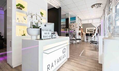 Rayanian Haare und Make up Damen- o. Herrenhaarschnitt, alle Längen, opt. mit Olpaplex bei Rayanian Haare und Make-up (bis zu 64% sparen*) Rayanian Haare und Make up Damen- o. Herrenhaarschnitt, alle Längen, opt. mit Olpaplex bei Rayanian Haare und Make-up (bis zu 64% sparen*)