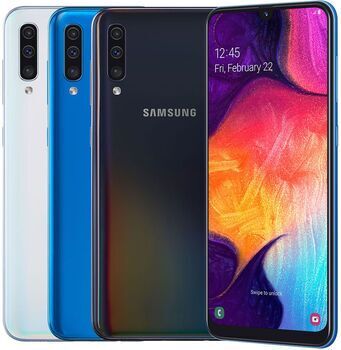 Samsung Wie neu: Samsung Galaxy A50   4 GB   128 GB   schwarz   Dual-SIM