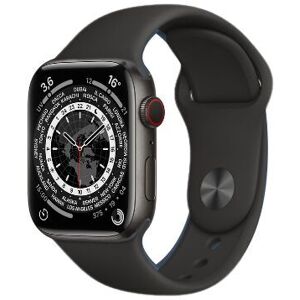 Apple Watch Series 6 Titan 44 mm (2020)   GPS + Cellular   schwarz   Sportarmband schwarz