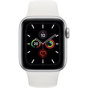 Apple Watch Series 5 (2019)   40 mm   Aluminium   GPS   silber   Sportarmband weiß