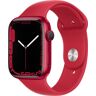 Apple Watch Series 7 Aluminium 41 mm (2021)   GPS + Celullar   rot   Sportarmband rot