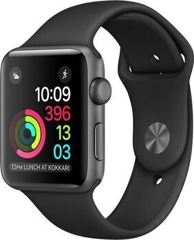 Apple Watch Series 1 Aluminium 42mm   Gehäuse grau   Armband schwarz